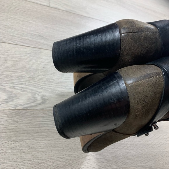 Rag & Bone Brown Leather Harrow Heeled Boots - Picture 8 of 10